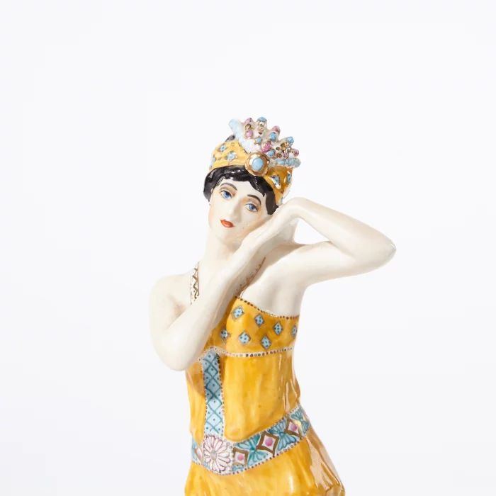 Porcelain figurine "Ballerina T. P. Karsavina as Zobeida in N. A. Rimsky-Korsakovs ballet" Scheherazade "