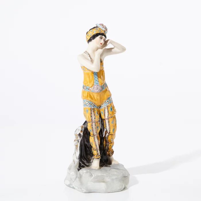 Porcelain figurine "Ballerina T. P. Karsavina as Zobeida in N. A. Rimsky-Korsakovs ballet" Scheherazade "