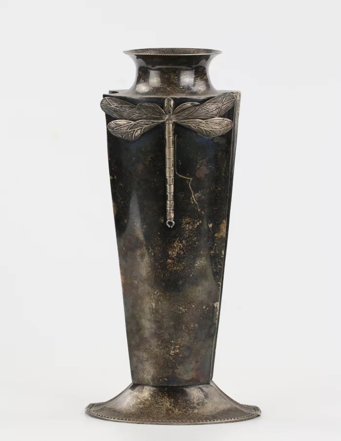 Silver vase "Dragonfly"
