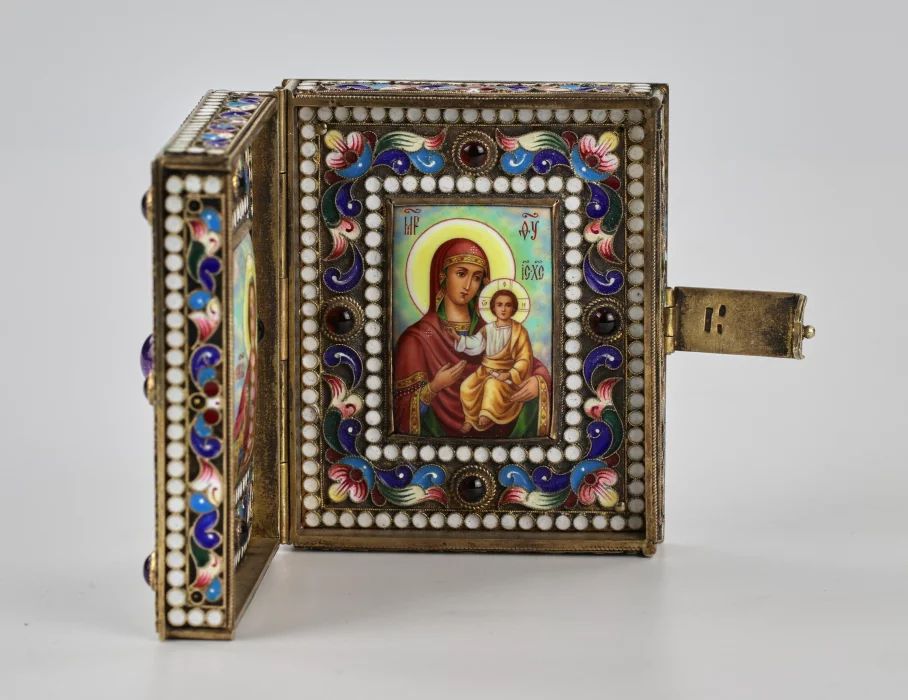 Icônes "La Vierge et Saint Panteleimon"