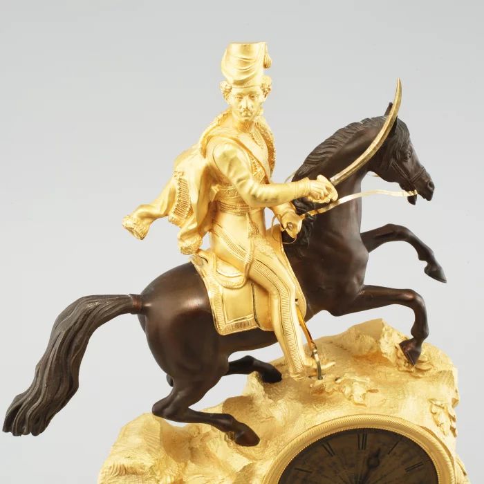 Cavalry mantel clock 