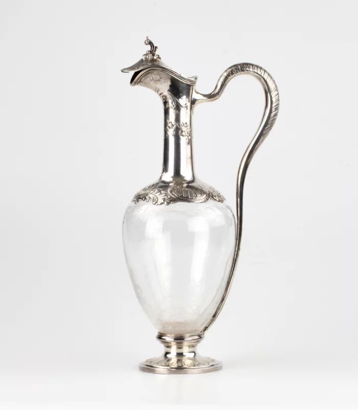 Glass wine jug