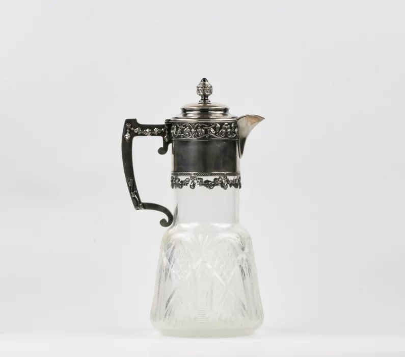Crystal jug in silver. 13th Artel. Moscow