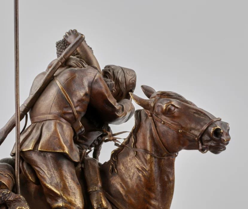 Composition sculpturale «Adieu de cosaque avec ca femme » V.Ya. Grach