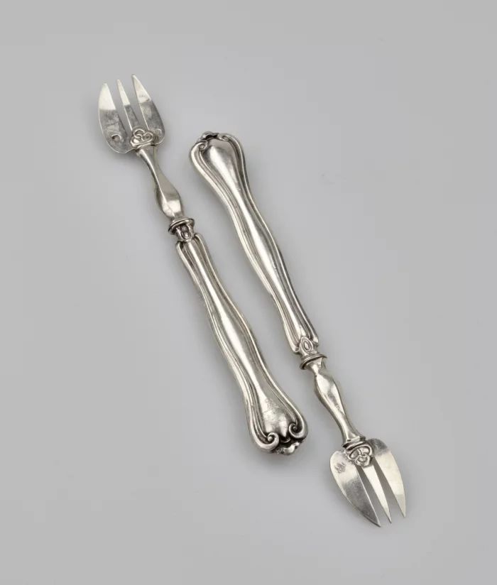 Silver Oyster Fork Set