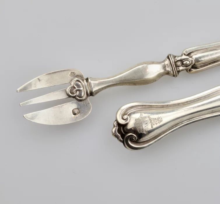 Silver Oyster Fork Set