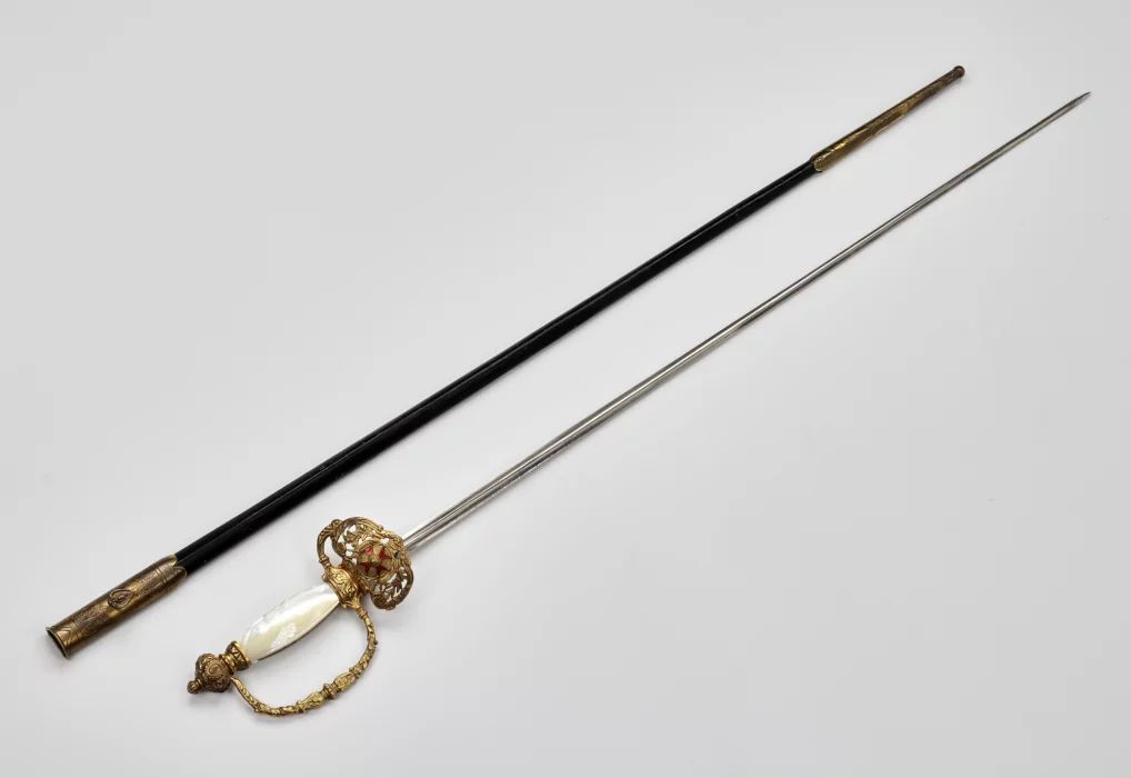 Sword for the uniform of the papal order of St. Gregory the Great, late 19th century