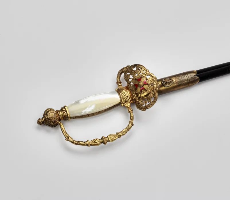 Sword for the uniform of the papal order of St. Gregory the Great, late 19th century