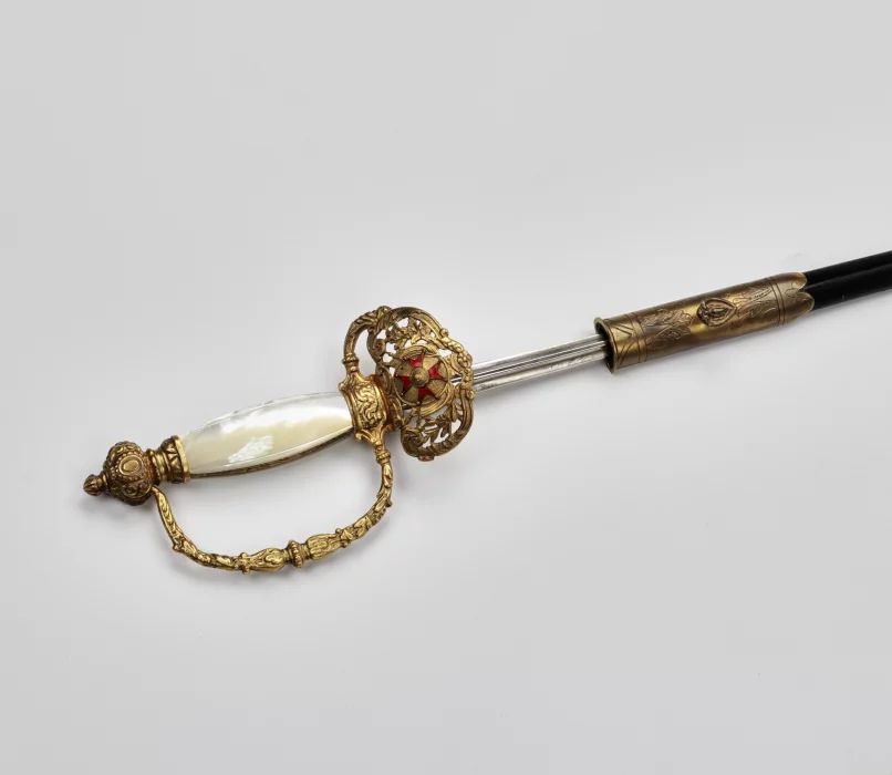 Sword for the uniform of the papal order of St. Gregory the Great, late 19th century