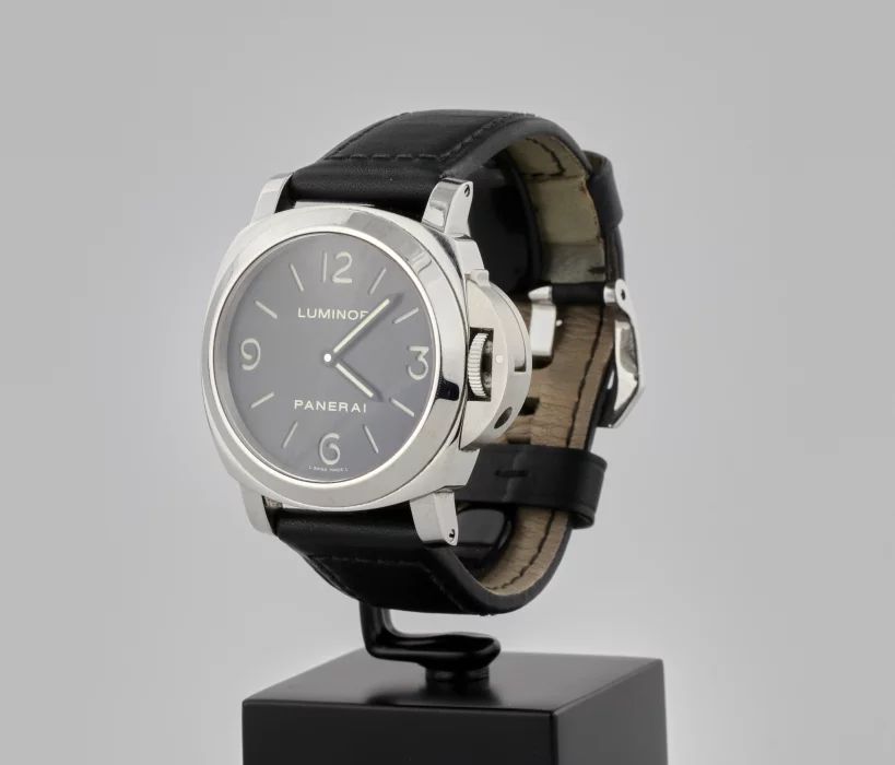 Panerai PAM00112 Luminor Base 44mm Stainless Steel Leather watch 