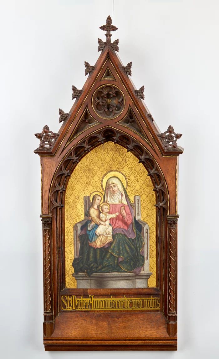Ikona "Svētā Anna un Madonna ar bērnu"