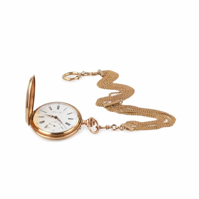 Gold pocket watch 