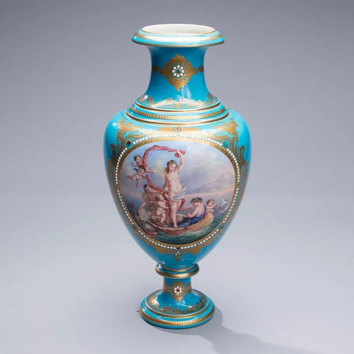 Unique vase "The Birth of Venus". Sevre