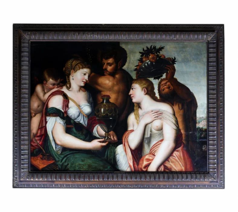 Scène mythologique Coupe de Cerès. Frans Floris de Vriendt. 