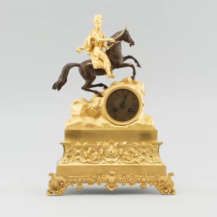 Cavalry mantel clock 