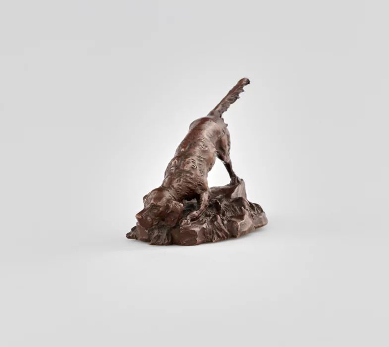 Chien en bronze