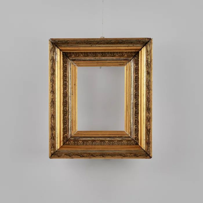 Gilded two-baguette picture frame