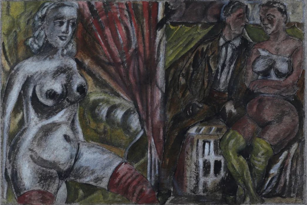 Adolf Zardinsh. Erotic scene. 1942