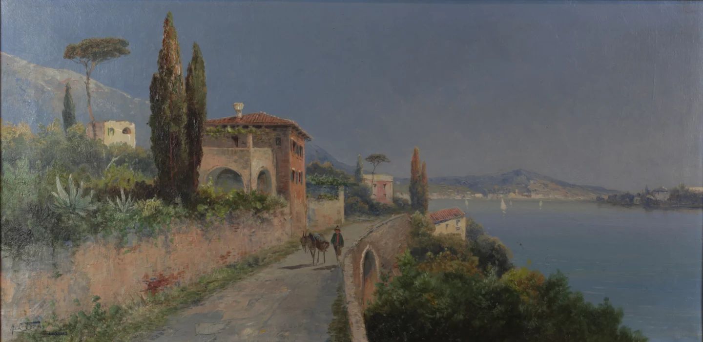 Glezna "Skats uz Neapoli". 19. gadsimts.