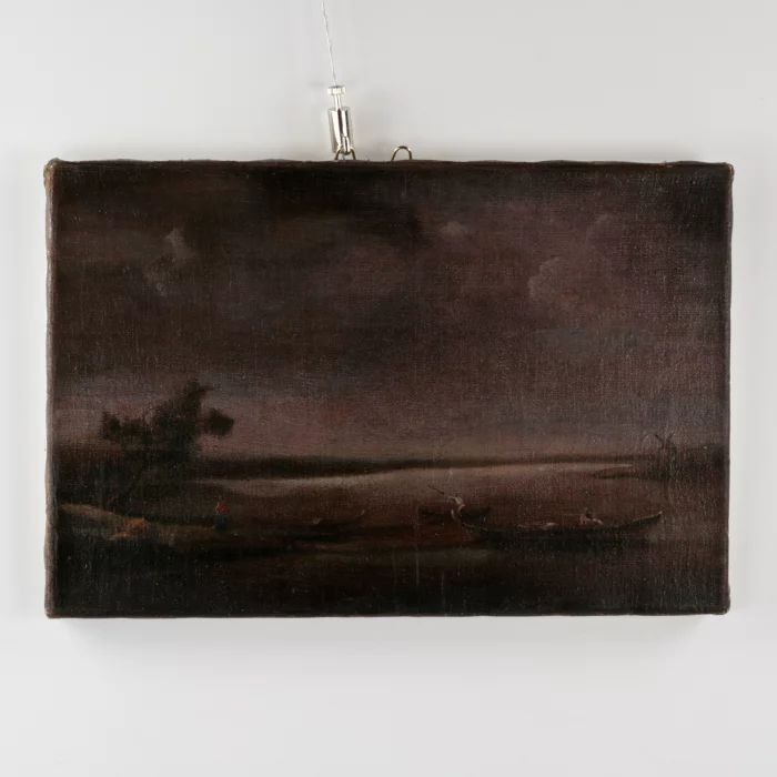 Paysage hollandais du 19ème siècle.
