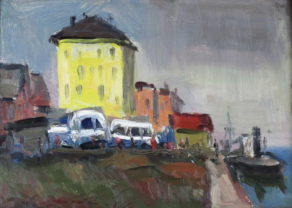 Aleksandrs ZVIEDRIS. «Riga. Gare routière , 1964 (1905 - 1993) 