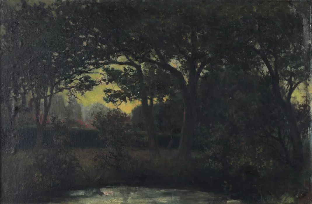 «Лесной пейзаж» 1920 года .