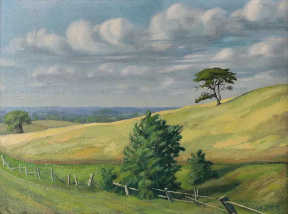 Kārlis Sūniņš. "Summer Landscape". (1907-1979). 
