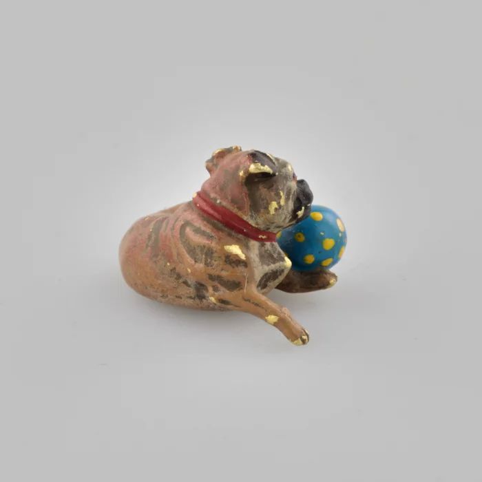 Viennese bronze "Pug with a ball".