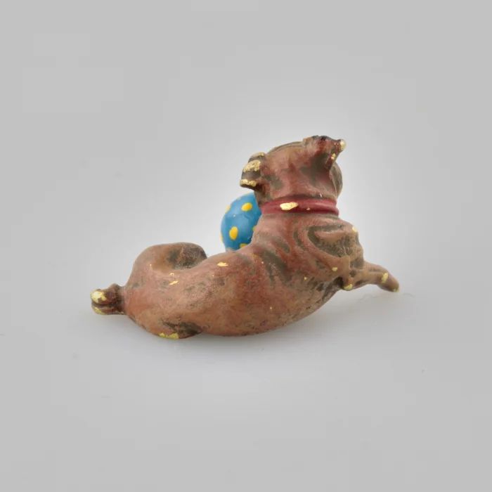 Viennese bronze "Pug with a ball".