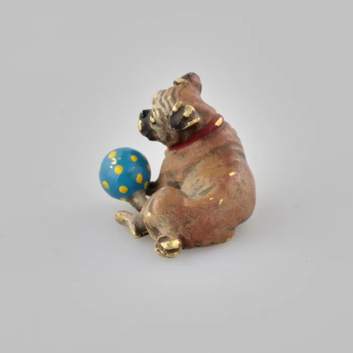 Viennese bronze "Pug with a ball".