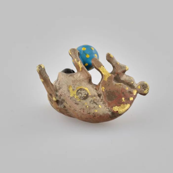 Viennese bronze "Pug with a ball".