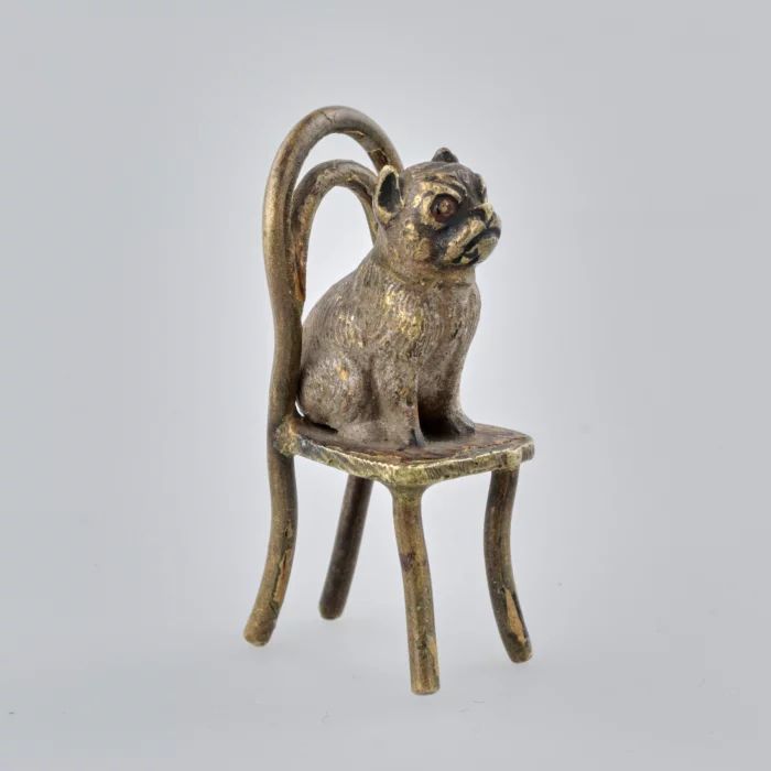 Vienna Bronze "Pug on a Chair"