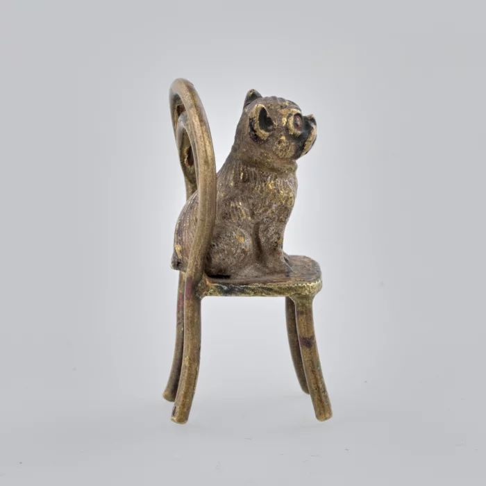Vienna Bronze "Pug on a Chair"