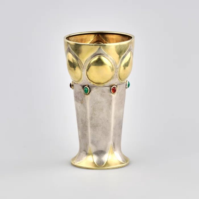 Russian Silver Cup in the Art Nouveau style.