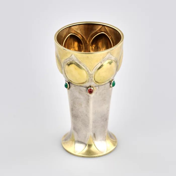 Russian Silver Cup in the Art Nouveau style.