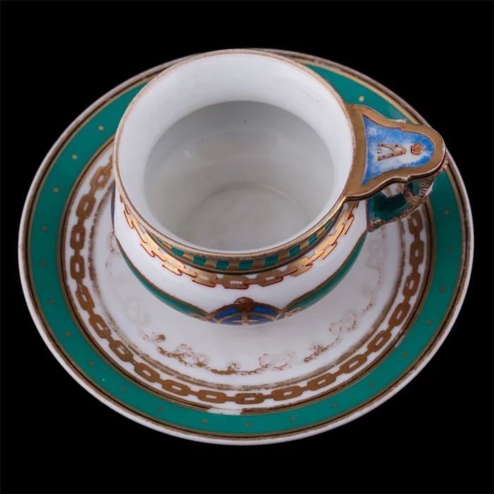 Porcelain tea cup from the ceremonial service of the yacht POWER