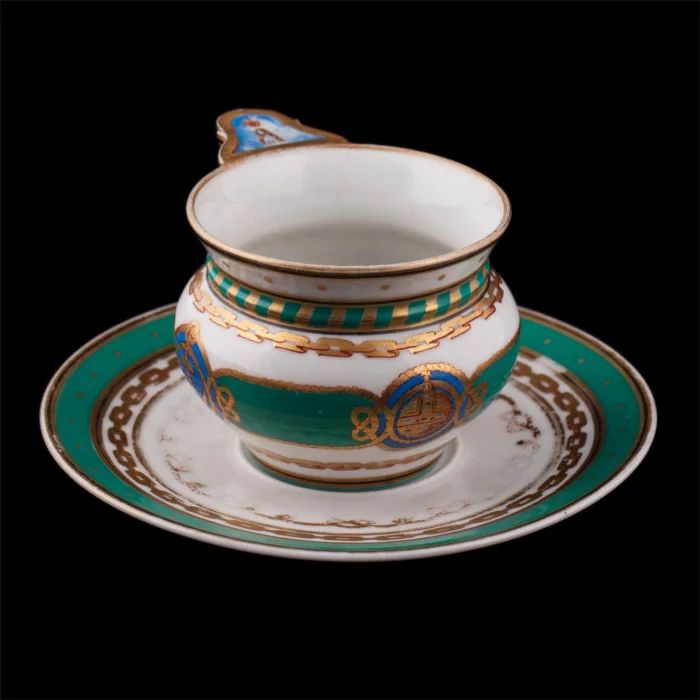 Porcelain tea cup from the ceremonial service of the yacht POWER