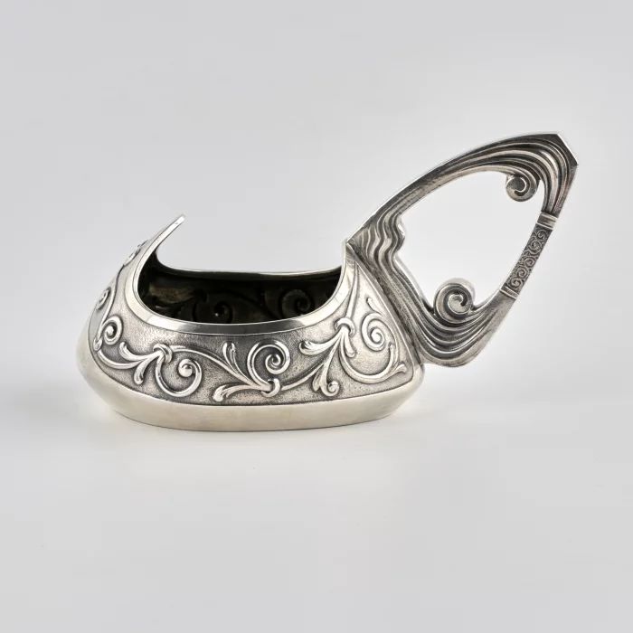 Russian Silver Kovsh  Art Nouveau 4 Moscow artel. 