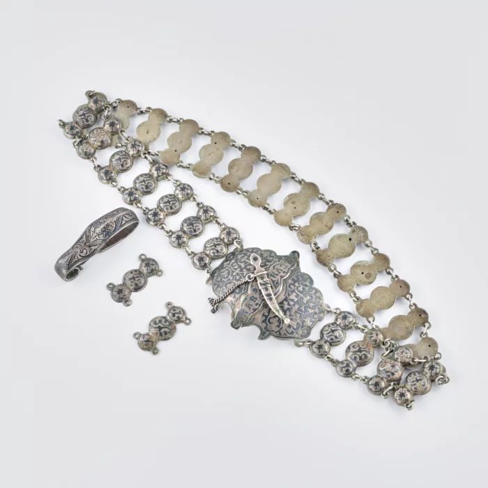 Caucasian silver belt. 