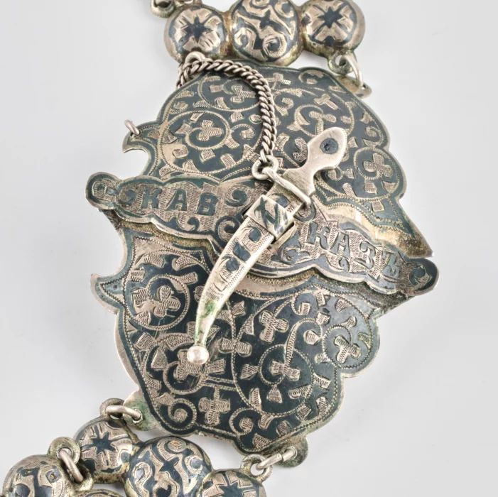 Caucasian silver belt. 