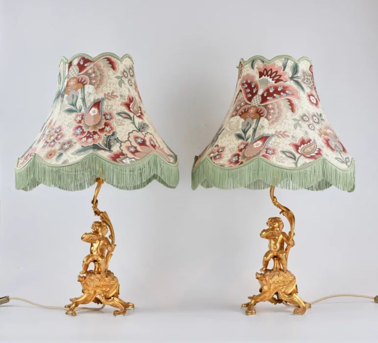 Pair of "Putti" table lamps 