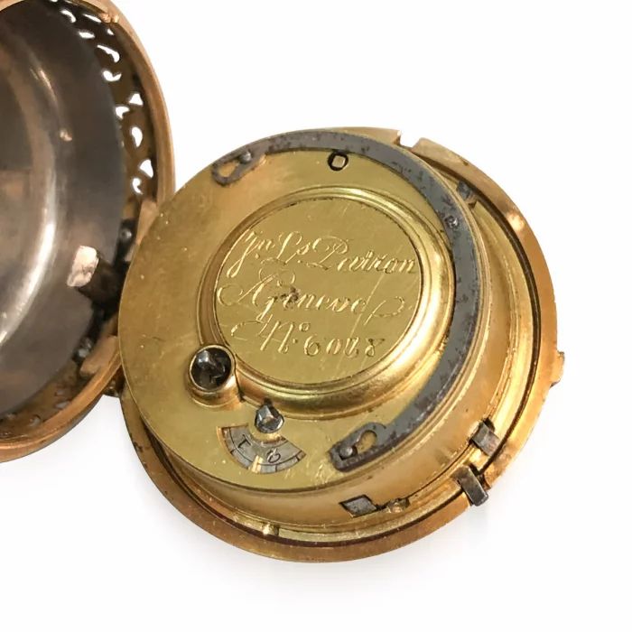  Швейцарские золотые часы на подвесе 18-го века.