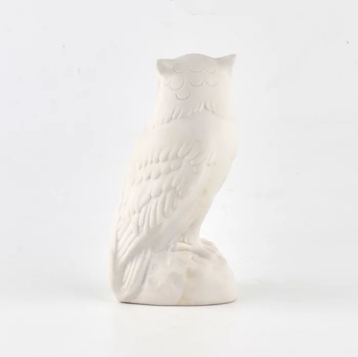 Porcelain owl from Gardner factory.
