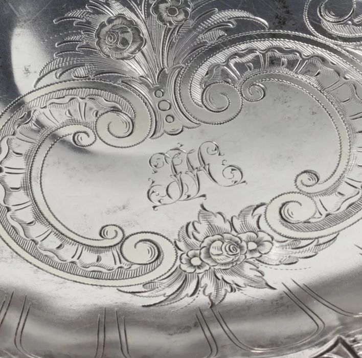 Silver bowl in the Neo-Baroque style. Wilkens & Sohne