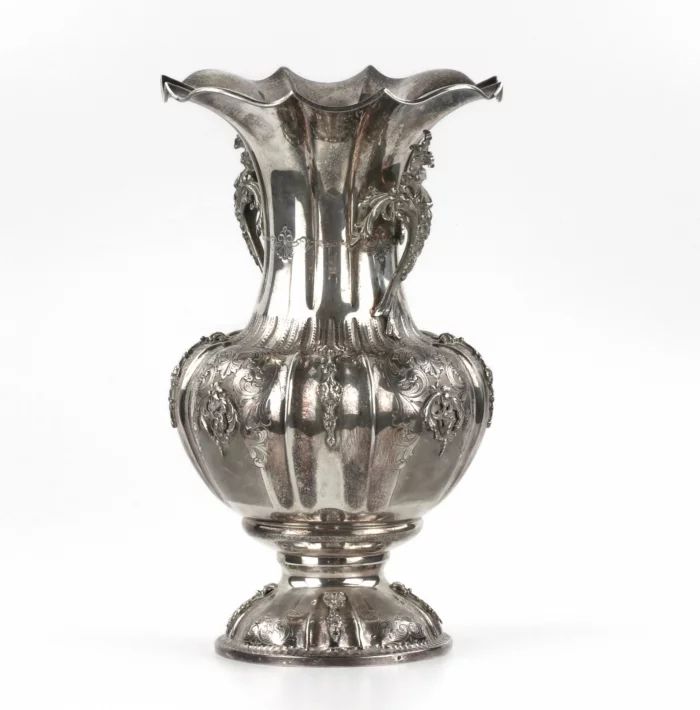 Elegant silver vase 