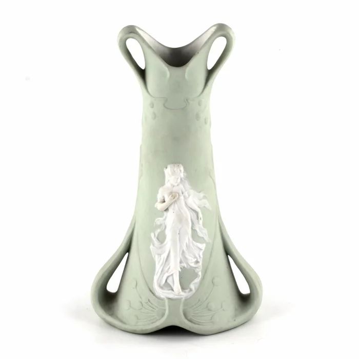 Vase "Nymph" in the Art Nouveau style. ZD Gardner. Russia 