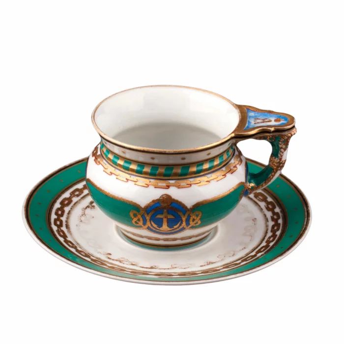 Porcelain tea cup from the ceremonial service of the yacht POWER
