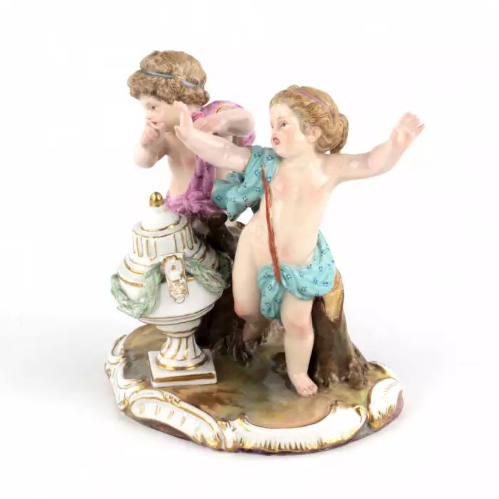 Porcelain figure "Putti". Meissen 19th century