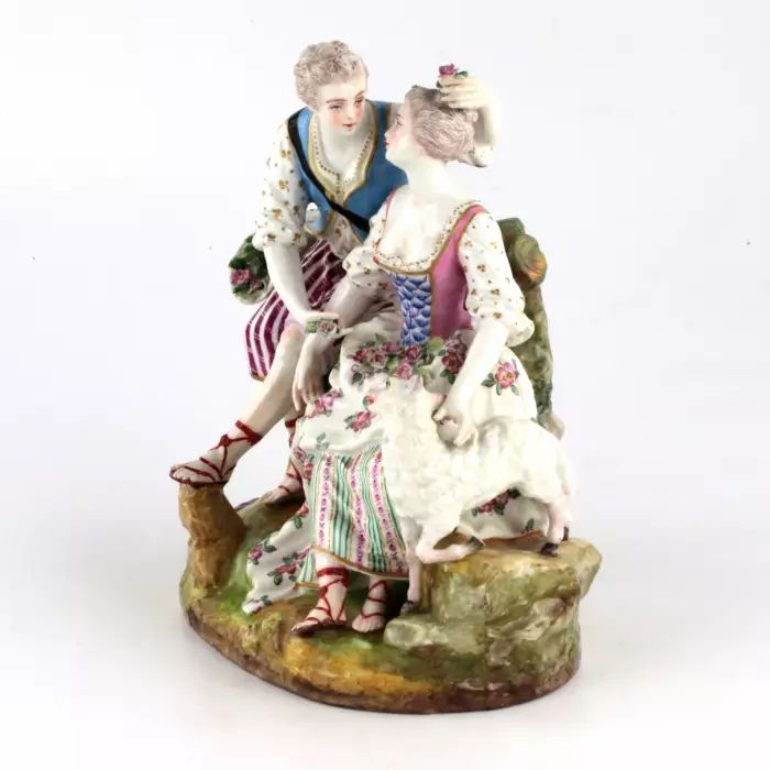 Meissen porcelain composition Couple in love