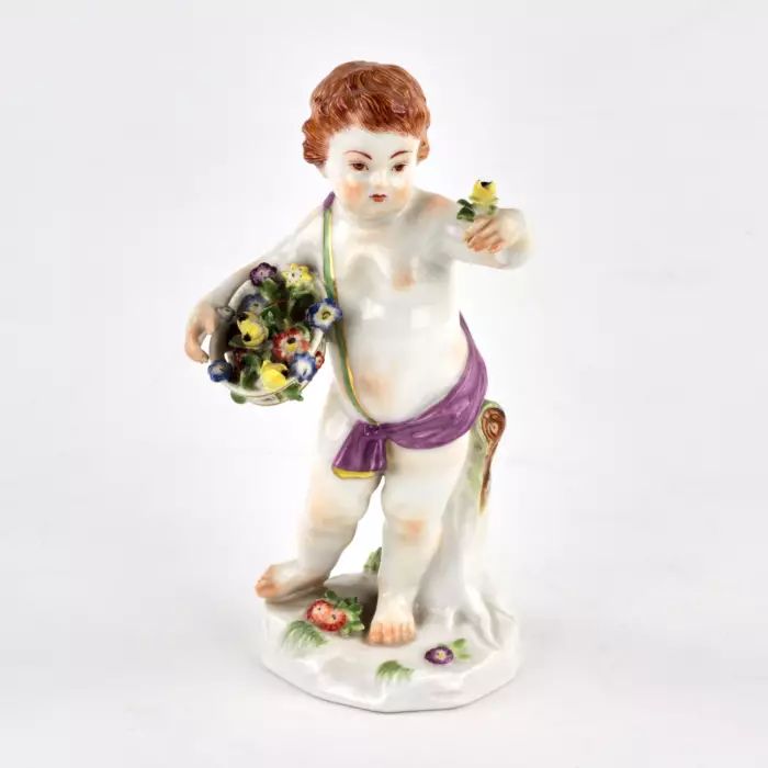 Porcelain figurine -allegory Spring. Meissen. 